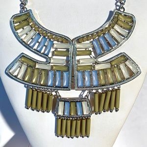 Multi Tone Faceted Statement necklace